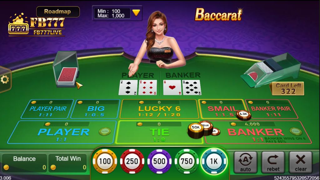 Some typical rules of the online card game Baccarat